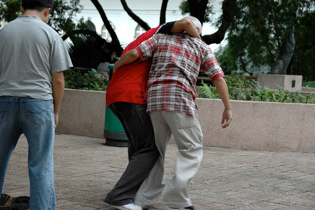 Yip Man in Kungfu Corner - not quite!